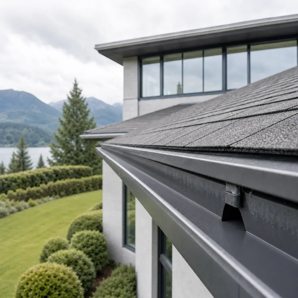 Gutter Cleaning — after cleaning