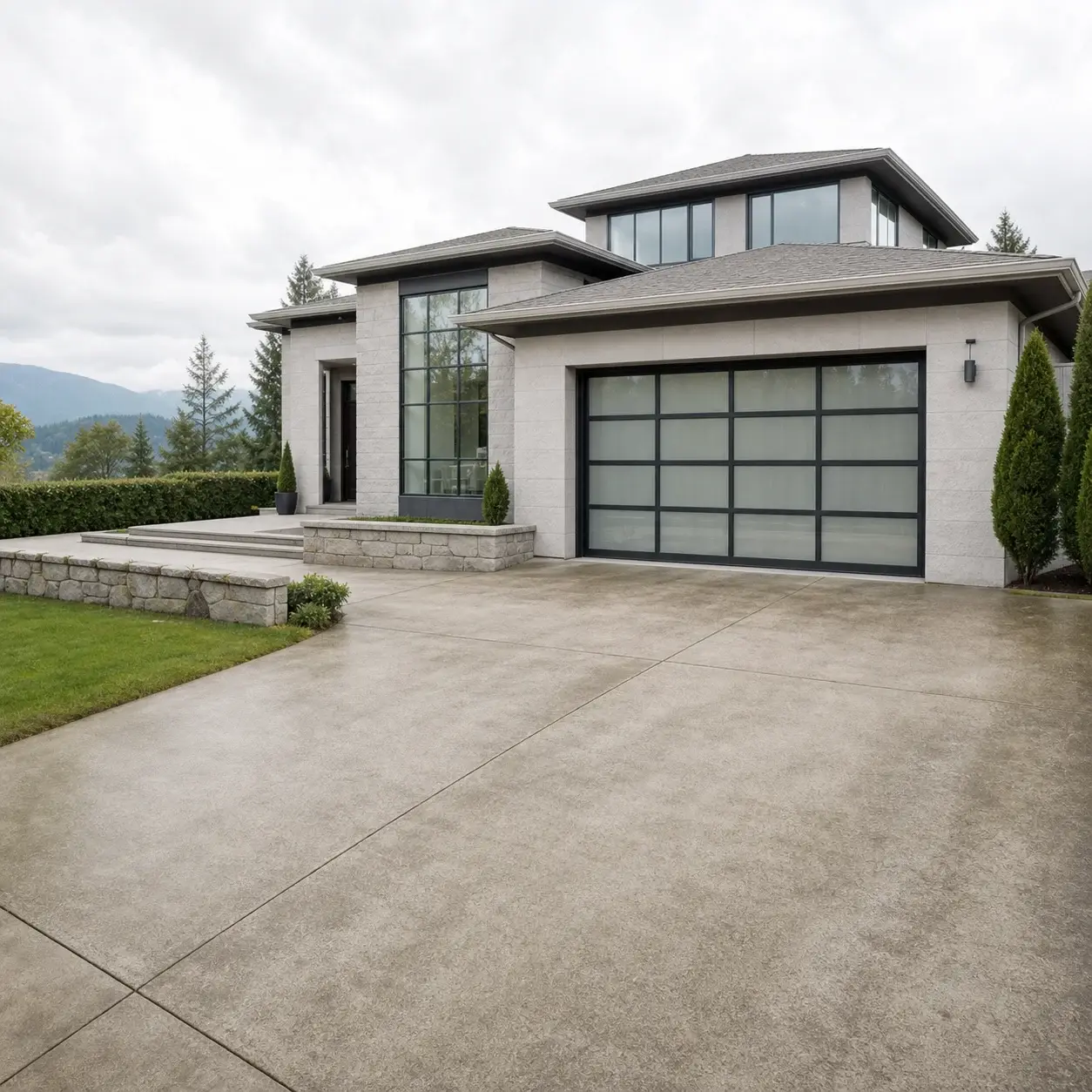 Concrete Cleaning — before cleaning
