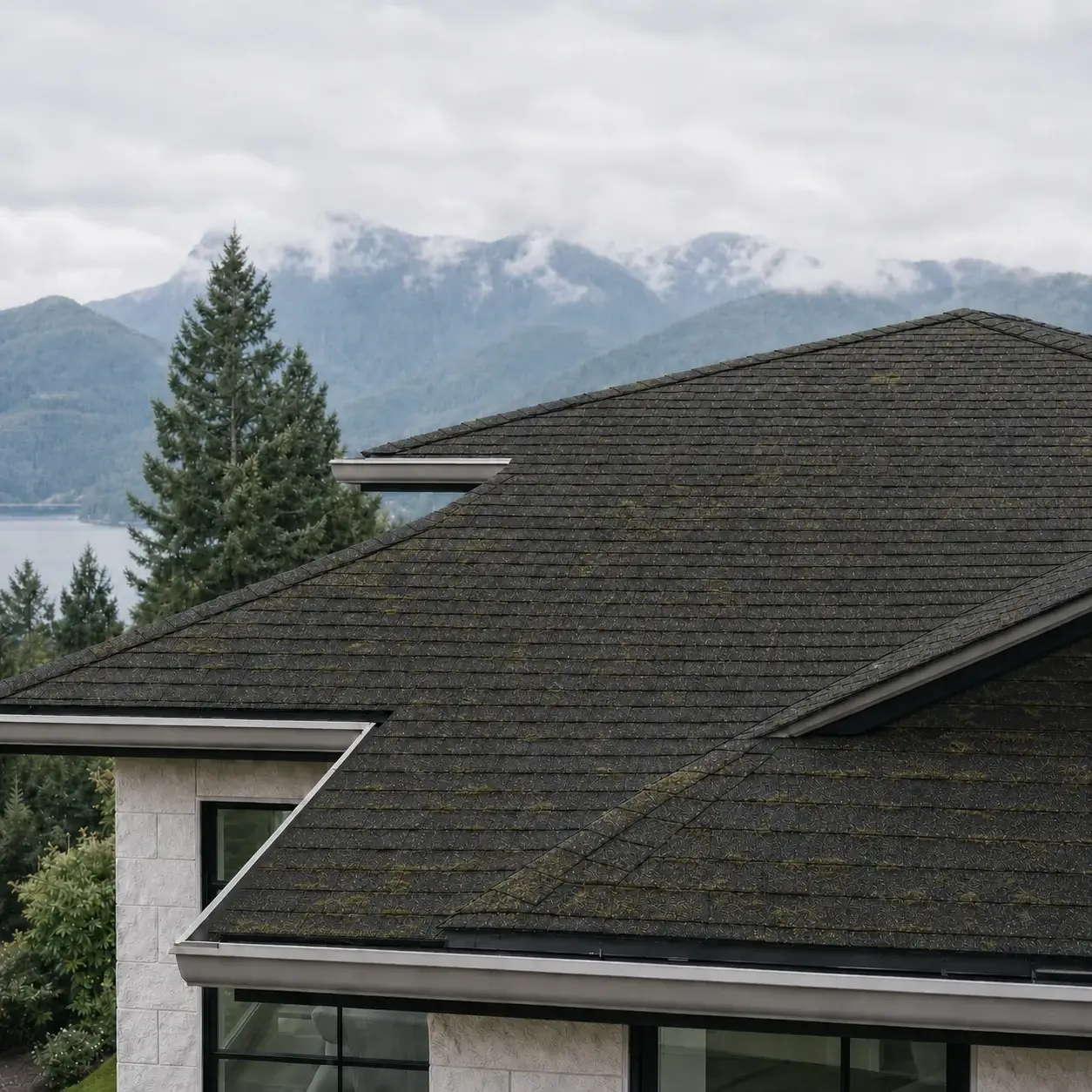 Moss Removal — before cleaning